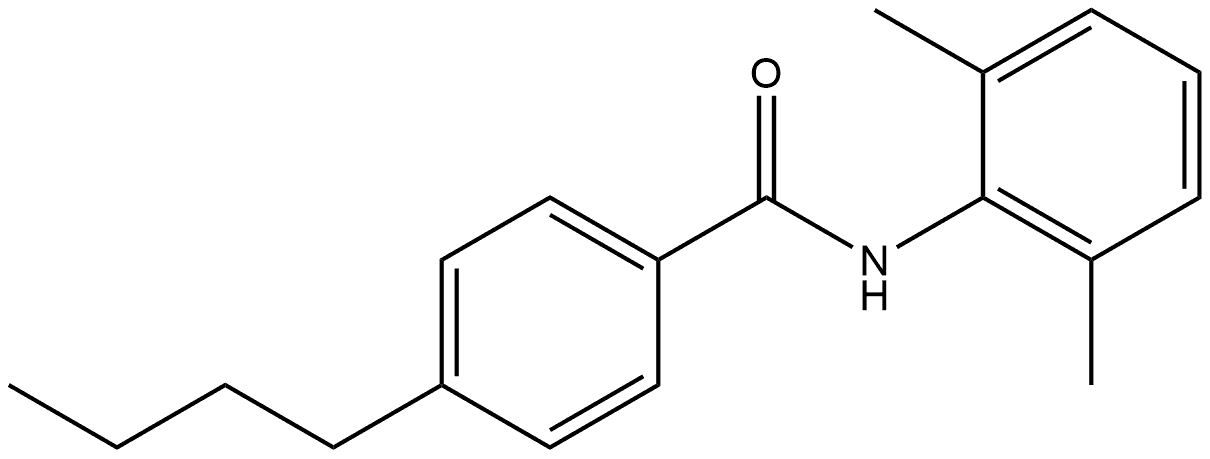 4-Butyl-N-(2,6-dimethylphenyl)benzamide Structure