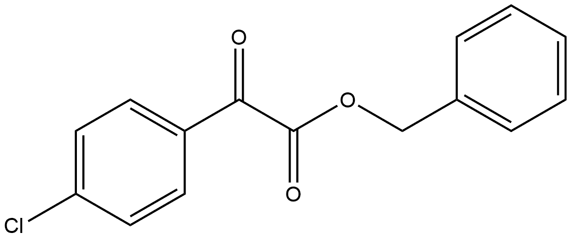 Benzeneacetic acid, 4-chloro-α-oxo-, phenylmethyl ester 结构式