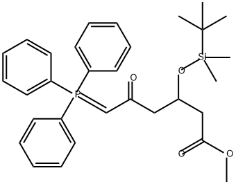 Hexanoic acid, 3-[[(1,1-dimethylethyl)dimethylsilyl]oxy]-5-oxo-6-(triphenylphosphoranylidene)-, methyl ester|瑞舒伐他汀杂质91