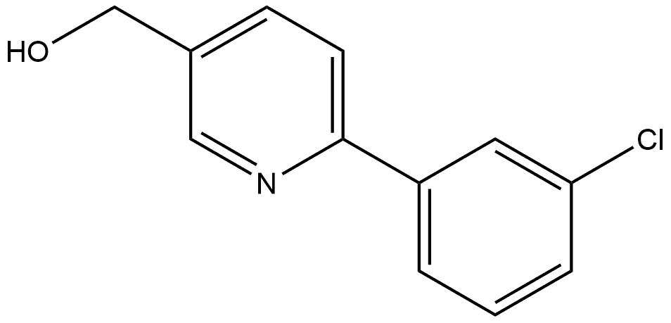 6-(3-Chlorophenyl)-3-pyridinemethanol Struktur