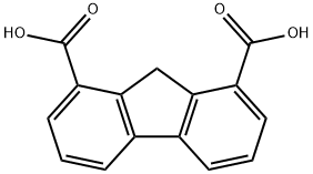 9H-Fluorene-1,8-dicarboxylic acid,88830-26-6,结构式