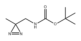 Carbamic acid, N-[(3-methyl-3H-diazirin-3-yl)methyl]-, 1,1-dimethylethyl ester 结构式