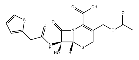 7-Hydroxycefothiophene 化学構造式