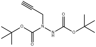 1,2-Hydrazinedicarboxylic acid, 1-(2-propyn-1-yl)-, 1,2-bis(1,1-dimethylethyl) ester Structure