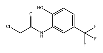 Acetamide, 2-chloro-N-[2-hydroxy-5-(trifluoromethyl)phenyl]- 化学構造式