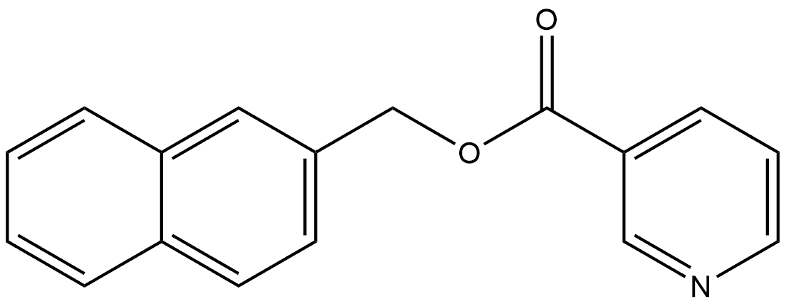 2-Naphthalenylmethyl 3-pyridinecarboxylate Struktur