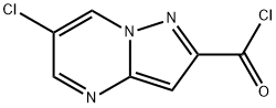 6-CHLORO-PYRAZOLO[1,5-A]PYRIMIDINE-2-CARBONYLCHLORIDE,889939-51-9,结构式