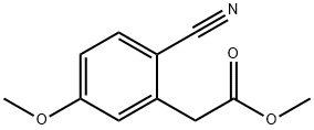 Benzeneacetic acid, 2-cyano-5-methoxy-, methyl ester,889944-83-6,结构式