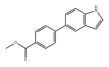 Benzoic acid, 4-(1H-indol-5-yl)-, methyl ester Structure