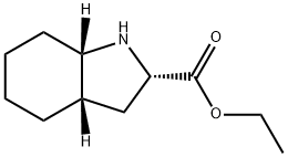 1H-Indole-2-carboxylic acid, octahydro-, ethyl ester, (2S,3aS,7aS)- Struktur