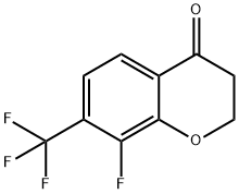 4H-1-Benzopyran-4-one, 8-fluoro-2,3-dihydro-7-(trifluoromethyl)-,890840-06-9,结构式