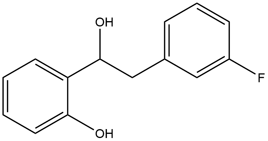 Benzeneethanol, 3-fluoro-α-(2-hydroxyphenyl)- Structure