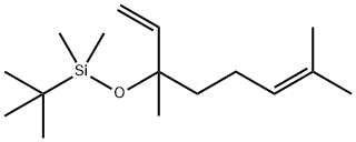 Silane, (1,1-dimethylethyl)[(1-ethenyl-1,5-dimethyl-4-hexen-1-yl)oxy]dimethyl- Structure