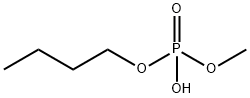 Phosphoric acid, monobutyl monomethyl ester Structure