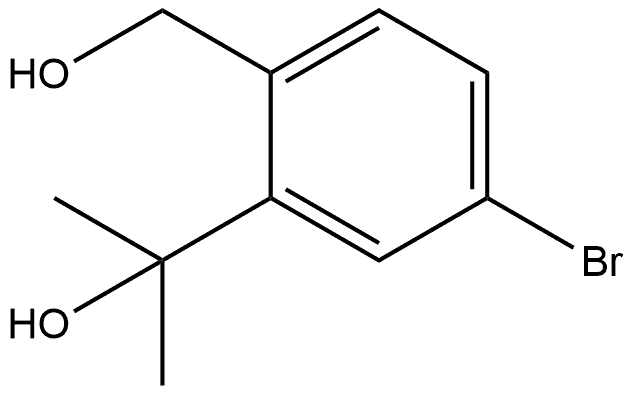 1,2-Benzenedimethanol, 4-bromo-α2,α2-dimethyl- 化学構造式