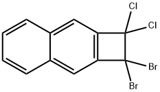 Cyclobuta[b]naphthalene, 1,1-dibromo-2,2-dichloro-1,2-dihydro- 化学構造式