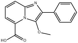 3-Methoxy-2-phenylimidazo[1,2-a]pyridine-5-carboxylic acid,89192-95-0,结构式