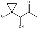 2-Propanone, 1-(1-bromocyclopropyl)-1-hydroxy- Structure