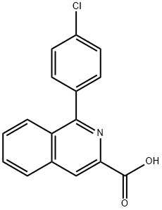 1-(4-Chlorophenyl)isoquinoline-3-carboxylic acid Structure