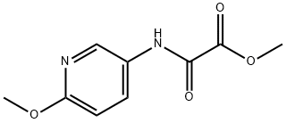 Acetic acid, 2-[(6-methoxy-3-pyridinyl)amino]-2-oxo-, methyl ester 结构式