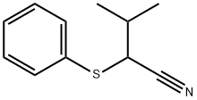 Butanenitrile, 3-methyl-2-(phenylthio)- Structure