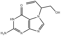 2-Amino-7-(1-hydroxybut-3-en-2-yl)-1H-purin-6(7H)-one Struktur