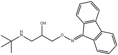 9H-Fluoren-9-one O-[3-[(1,1-dimethylethyl)amino]-2-hydroxypropyl]oxime, 89331-66-8, 结构式