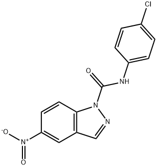 N-(4-Chlorophenyl)-5-nitro-1H-indazole-1-carboxamide Structure