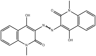 2(1H)?-?Quinolinone, 3,?3'-?(1,?2-?diazenediyl)?bis[4-?hydroxy-?1-?methyl- Structure
