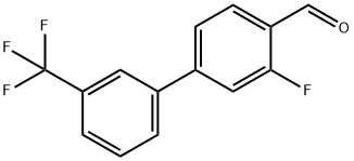 3-Fluoro-3'-(trifluoromethyl)biphenyl-4-carbaldehyde Structure