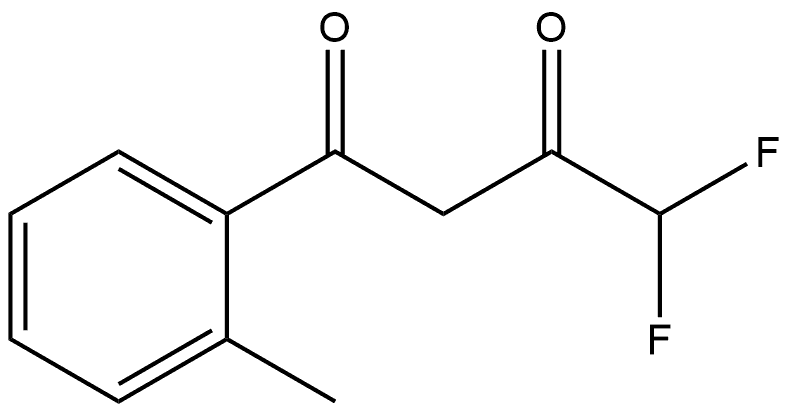 4,4-Difluoro-1-(2-methylphenyl)-1,3-butanedione Structure