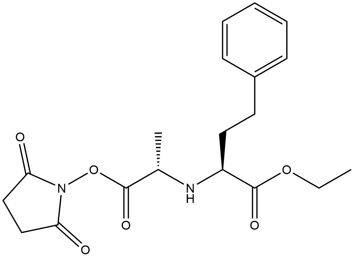 Benzenebutanoic acid, α-[[(1S)-2-[(2,5-dioxo-1-pyrrolidinyl)oxy]-1-methyl-2-oxoethyl]amino]-, ethyl ester, (αS)-