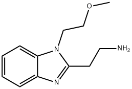 2-[1-(2-methoxyethyl)-1H-1,3-benzodiazol-2-yl]eth
an-1-amine Structure