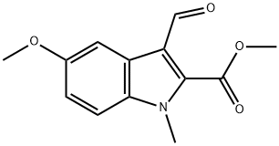 Methyl 3-formyl-5-methoxy-1-methyl-1H-indole-2-carboxylate 结构式