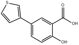 2-羟基-5-(噻吩-3-基)苯甲酸,893735-16-5,结构式