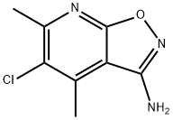 Isoxazolo[5,4-b]pyridin-3-amine, 5-chloro-4,6-dimethyl- 化学構造式