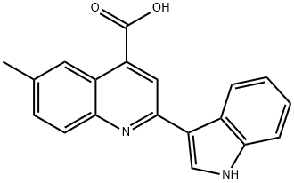 2-(1H-Indol-3-yl)-6-methylquinoline-4-carboxylic acid Structure