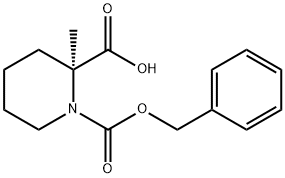 1,2-Piperidinedicarboxylic acid, 2-methyl-, 1-(phenylmethyl) ester, (S)- (9CI) Structure