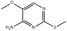 4-Pyrimidinamine, 5-methoxy-2-(methylthio)- Structure