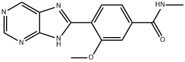 3-Methoxy-N-methyl-4-(1H-purin-8-yl)benzamide Struktur