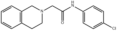 N-(4-氯苯基)-2-(3,4-二氢-1H-异喹啉-2-基)乙酰胺,89474-23-7,结构式