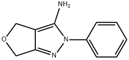 4H-Furo[3,4-c]pyrazol-3-amine, 2,6-dihydro-2-phenyl- Structure