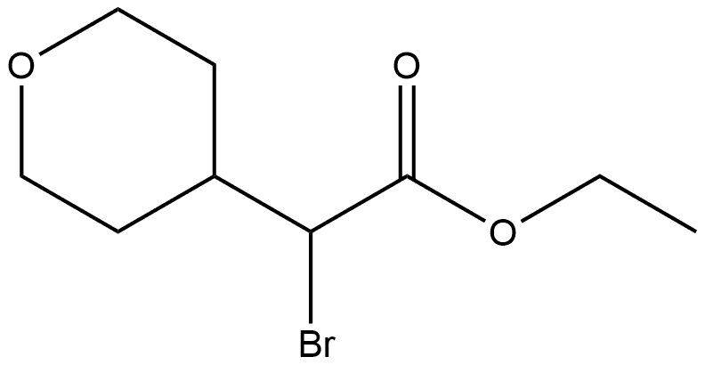 2H-Pyran-4-acetic acid, α-bromotetrahydro-, ethyl ester Structure