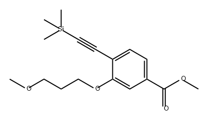 Benzoic acid, 3-(3-methoxypropoxy)-4-[2-(trimethylsilyl)ethynyl]-, methyl ester