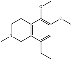 8-Ethyl-5,6-dimethoxy-2-methyl-1,2,3,4-tetrahydroisoquinoline Struktur