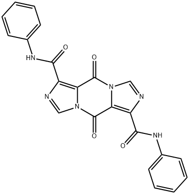 5H,10H-Diimidazo[1,5-a:1',5'-d]pyrazine-1,6-dicarboxamide, 5,10-dioxo-N1,N6-diphenyl-,89562-34-5,结构式