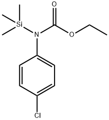 Ethyl (4-chlorophenyl)(trimethylsilyl)carbamate 化学構造式