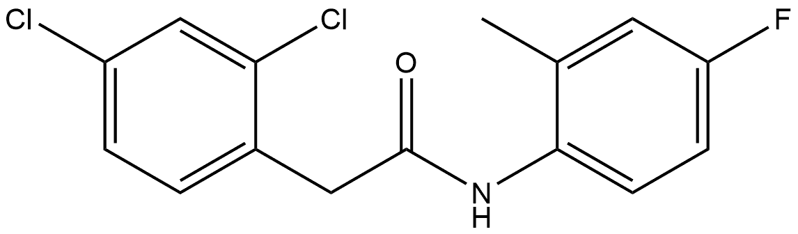 2,4-Dichloro-N-(4-fluoro-2-methylphenyl)benzeneacetamide Structure