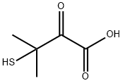 Butanoic acid, 3-mercapto-3-methyl-2-oxo- Structure