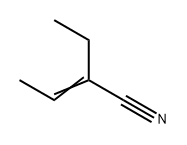 2-Butenenitrile, 2-ethyl- Struktur